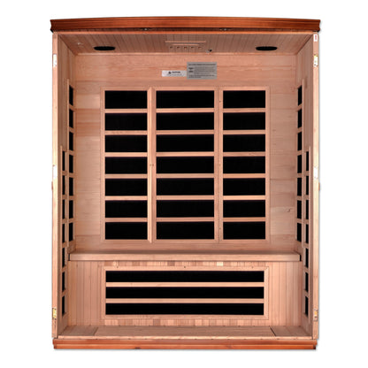 Dynamic Lugano 3-Person Ultra Low EMF (Under 3MG) FAR Infrared Sauna