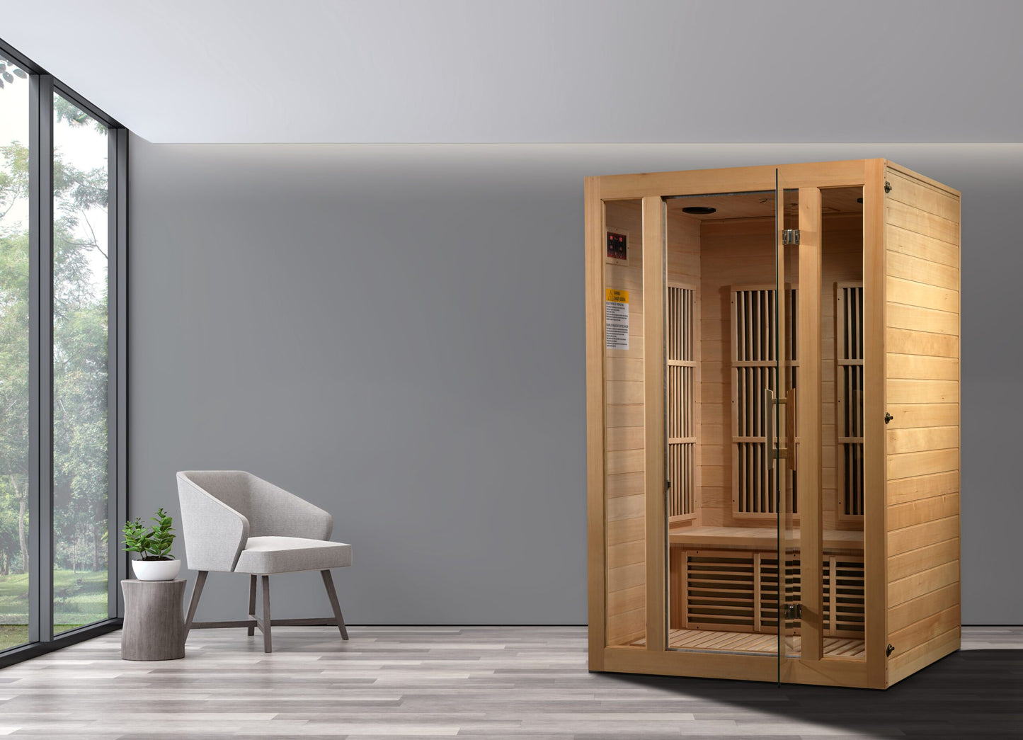 Maxxus Seattle 2-Person Near Zero EMF (Under 2MG) FAR Infrared Sauna