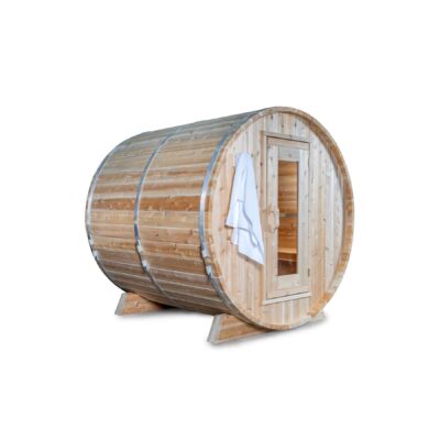 Dundalk CTC Harmony 4 Person 6 kW White Cedar Barrel Sauna